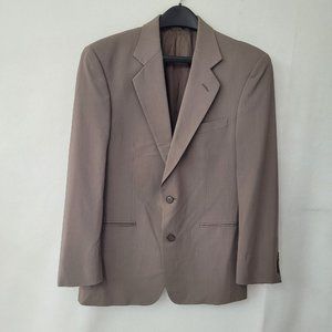 Vito Rufolo Blazer Mens 40R Taupe Classic Wool 2-Button Lined Preppy Sportcoat‎
